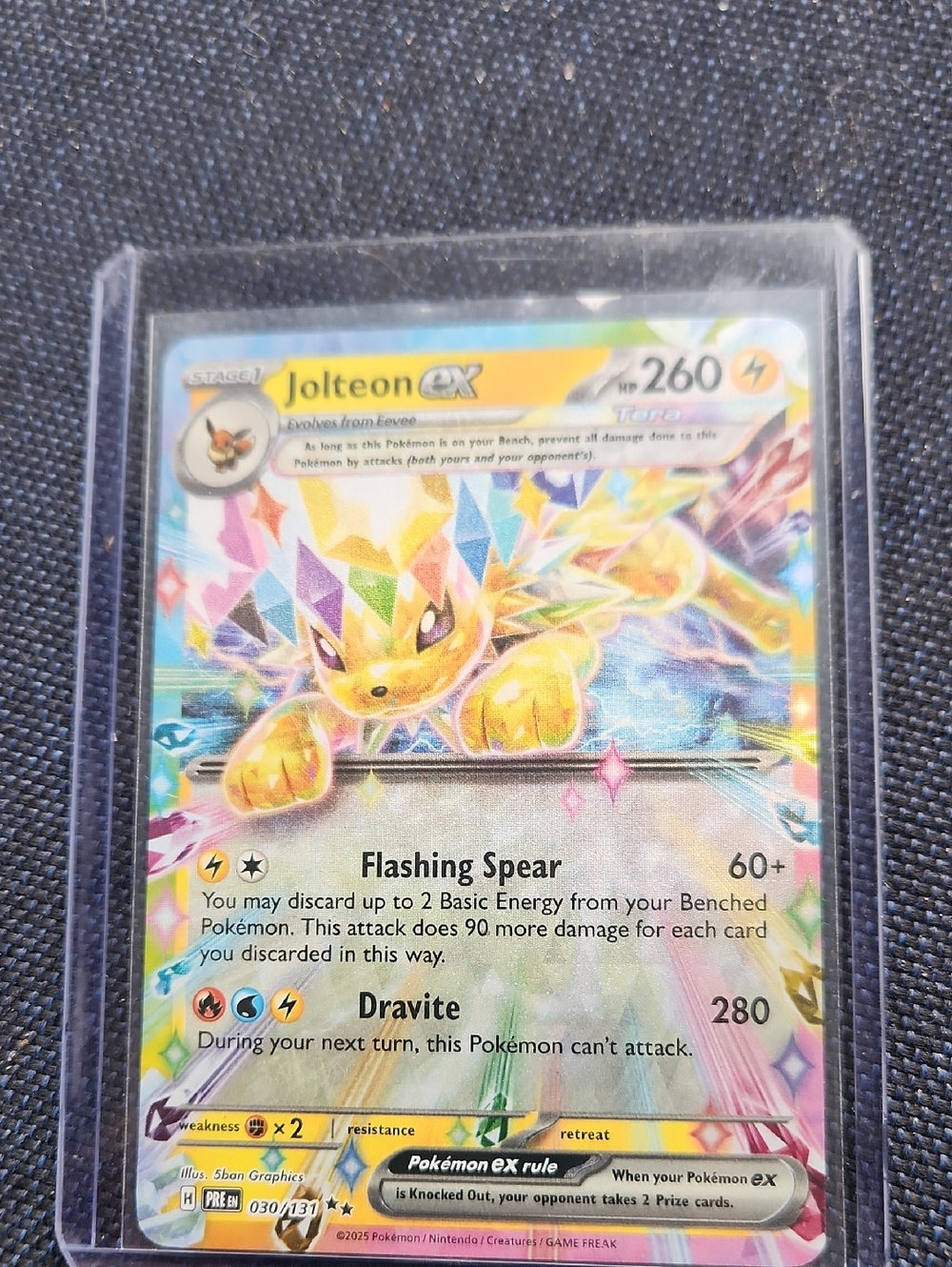Jolteon ex 030/131 Sv: Prismatic Evolutions Holo